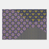 Wave Tri-Pattern Set van inpakpapier (Voorkant 2)