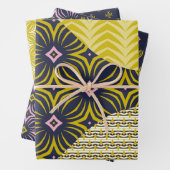 Wave Tri-Pattern Set van inpakpapier (In situ)