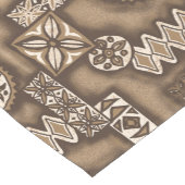 Wave Warrior Hawaiian Primitive Tapa Korte Tafelloper (Hoek)