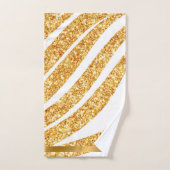 Wave Zee Gold Glitter Boho Popular Collectie Bad Handdoek (Handdoek)