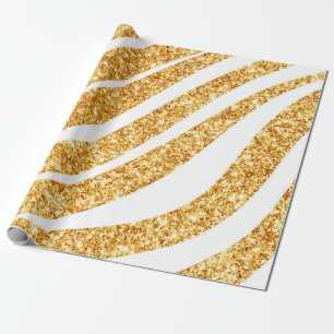 Wave Zee Gold Glitter Boho Popular Collectie Cadeaupapier