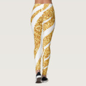 Wave Zee Gold Glitter Boho Popular Collectie Leggings (Achterkant)