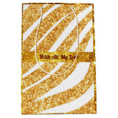 Wave Zee Gold Glitter Boho Popular Collectie Medium Cadeauzakje (Voorkant)