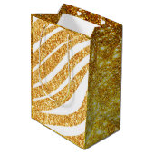 Wave Zee Gold Glitter Boho Popular Collectie Medium Cadeauzakje (Achterkant Gekanteld)