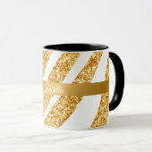 Wave Zee Gold Glitter Boho Popular Collectie Mok (Voorkant rechts)