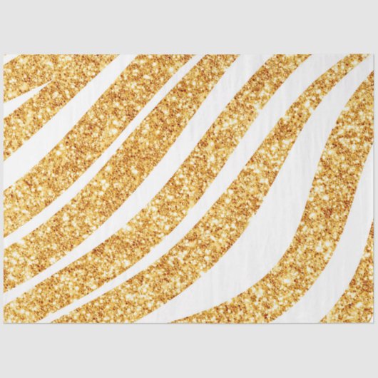 Wave Zee Gold Glitter Boho Popular Collectie Tissuepapier (Voorkant)