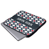 Waveblauw laptop Hoesje Laptop Sleeve (Voorkant onderkant)