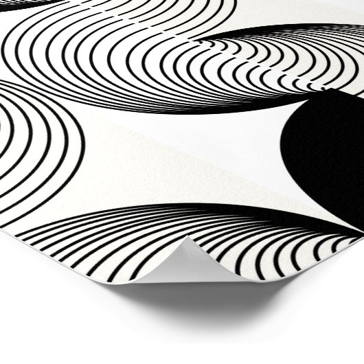 Waveforms of Circles : Poster d'art Abstrait moder (Coin)