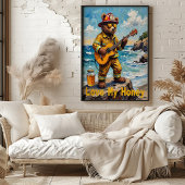 Wavefront Ballad: Beer van het Zee Poster