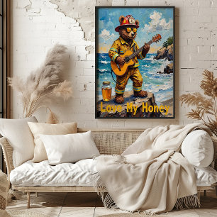 Wavefront Ballad: Beer van het Zee Poster