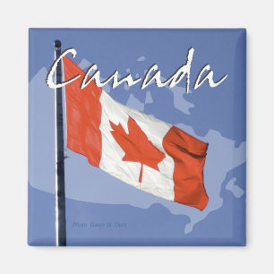 Waver Canada Flag Travel Souvenir Fridge Magnet Magneet