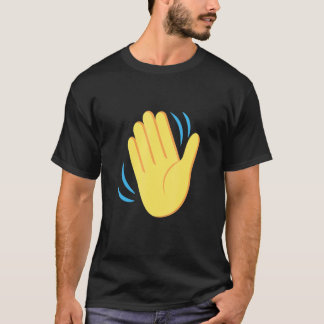 Waver Cute Hand Hallo Good Day Goodbye bye T-shirt