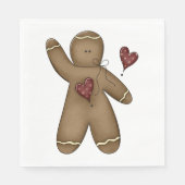 Waver Gingerbrood Man Servet (Voorkant)