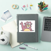 Waver gopher  stijl verhit wit sticker (iPad Cover)