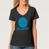 Waverider Synthesizer Synthwave-vorm 80s T-shirt (Voorkant)