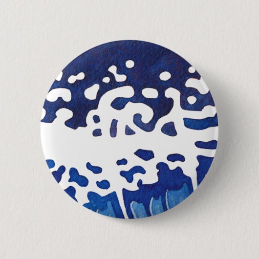 WAVES #2 RONDE BUTTON 5,7 CM (Voorkant)