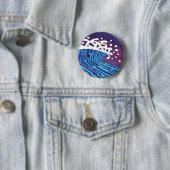 WAVES #3 RONDE BUTTON 5,7 CM (In situ)