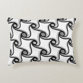 Waves 3D-patroon Accent Kussen
