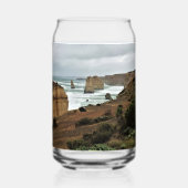 Waves Against Time beroemd gemaakt door Great Ocea Blikvorm Glas (Achterkant)