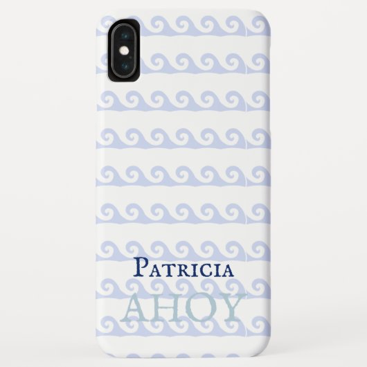 Waves Ahoy Custom Case-Mate iPhone Case (Achterkant)