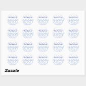 Waves Ahoy Custom Ronde Sticker (Vel)