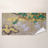 Waves at Matsushima (rechts), Tawaraya Sotatsu Badhanddoek (Badhanddoek)