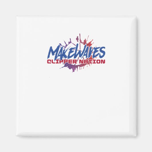 Waves basketbal maken magneet (Voorkant)