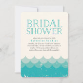 Waves Beach Bridal Shower Invitation Kaart (Voorkant)