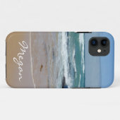 Waves Beach Coque-Mate iPhone 11 Coque personnalis (Dos (Horizontal))