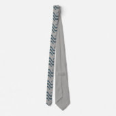 Waves Beachy Design Blue Grey Stropdas (Achterkant)
