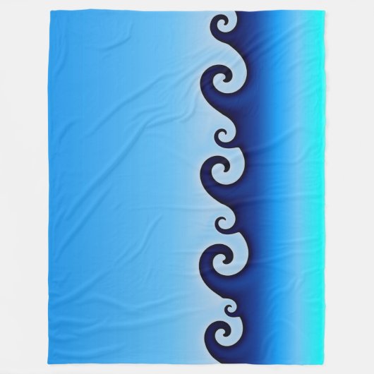 Waves Blanket Fleece Deken (Voorkant)
