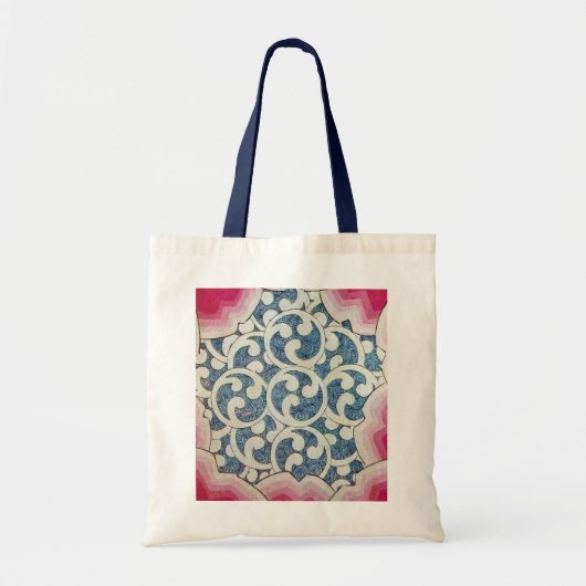 WAVES, blauw geel Tote Bag (Voorkant)