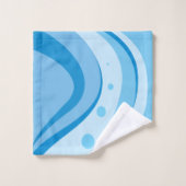 Waves bleu abstract (Gant de toilette)