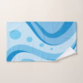 Waves bleu abstract (Serviette à main)