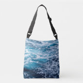 Waves Blue Ocean Summer Beach Crossbody Tas (Voorkant)