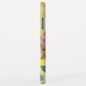 WAVES / Bright Gele Blauwe Zwemelen in gouden Spar Case-Mate iPhone Case (Achterkant/rechts)