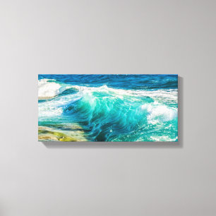 Waves Crashing Canvas Art Afdruk