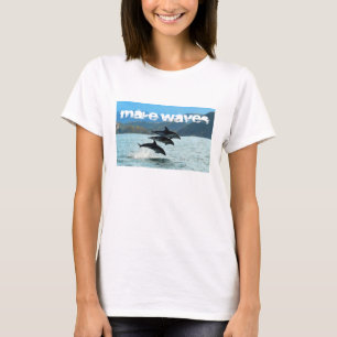 Waves Dolphins T-shirt voor vrouwen