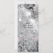 WAVES felle champagne metallic, zwart, sparkles Kaart (Achterkant)