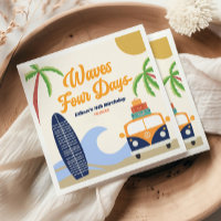 Waves Four Days Surf Blue 4e verjaardagsfeestje
