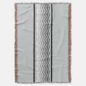  Waves grijze gradiënten + je achtergrond. en idee Deken (Voorkant Verticaal)