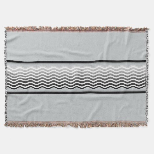  Waves grijze gradiënten + je achtergrond. en idee Deken (Voorkant)