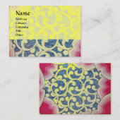 WAVES, helder, levendig roze blauw Visitekaartje (Voorkant / Achterkant)