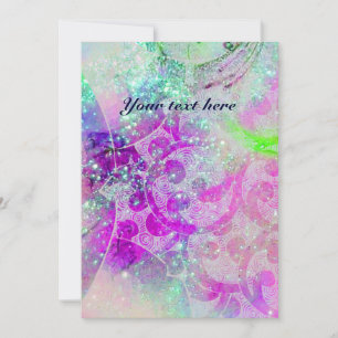 WAVES, heldere, paarse groene, roze goudsparren