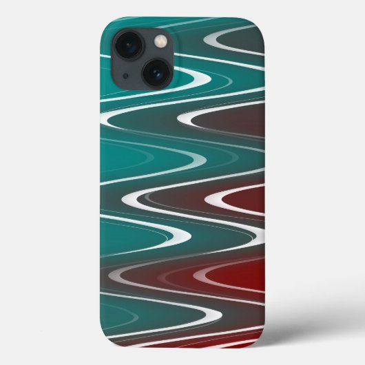 Waves in wit Case-Mate iPhone case (Achterkant)