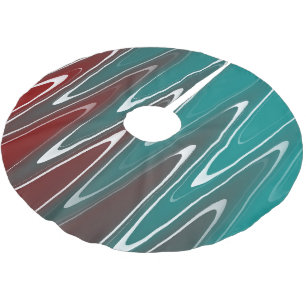 Waves in wit kerstboom rok