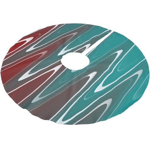 Waves in wit kerstboom rok (Gekanteld)