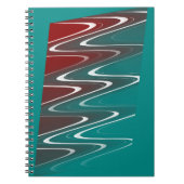 Waves in wit notitieboek (Voorkant)