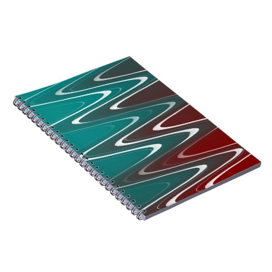 Waves in wit notitieboek (Rechterzijde)