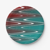 Waves in wit papieren bordje (Voorkant)